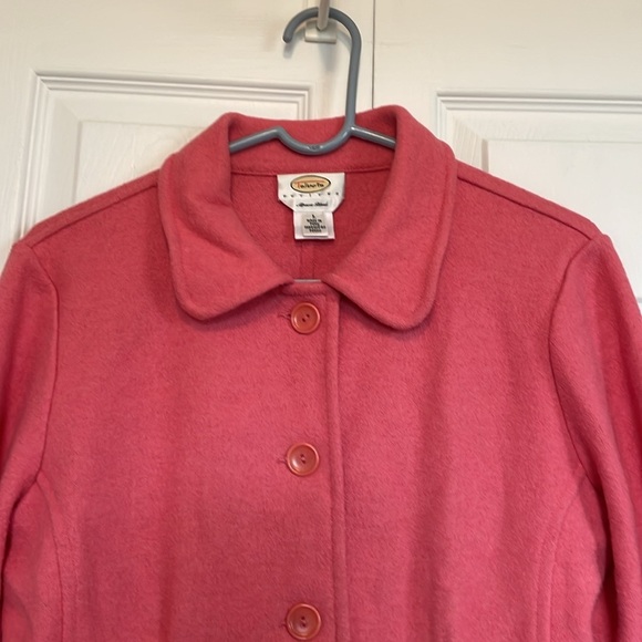 Women’s Talbot LP wool/alpaca blend pink tailored blazer button closure collar - Picture 8 of 9